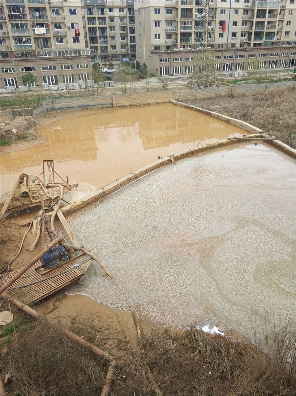 中原镇沉淀池淤泥清理-厂区废水池淤泥清淤